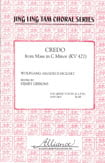 Credo from Mass in C minor (KV 427) SATB choral sheet music cover